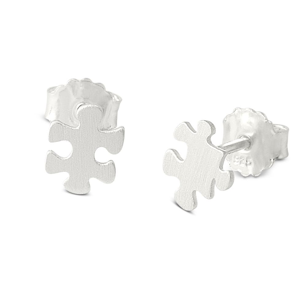 Mini Ohrstecker Puzzle, 7x8mm