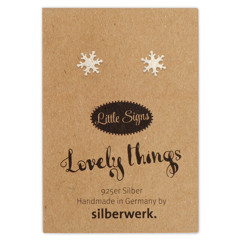 Ohrstecker Schneeflocke