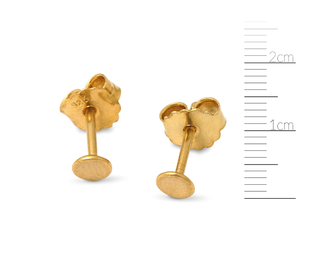 DOTS Ohrstecker, 4 mm, goldplattiert DOTS Ohrstecker, 4 mm, goldplattiert