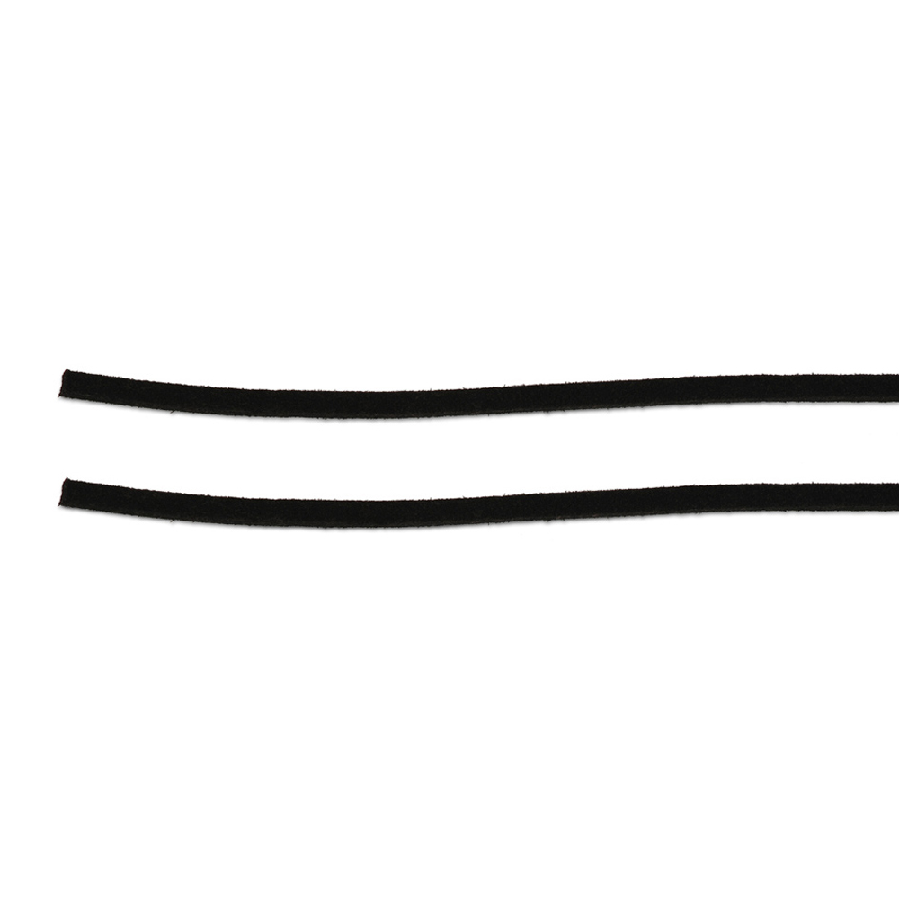 Lederband Alkantara vegan 100 cm schwarz
