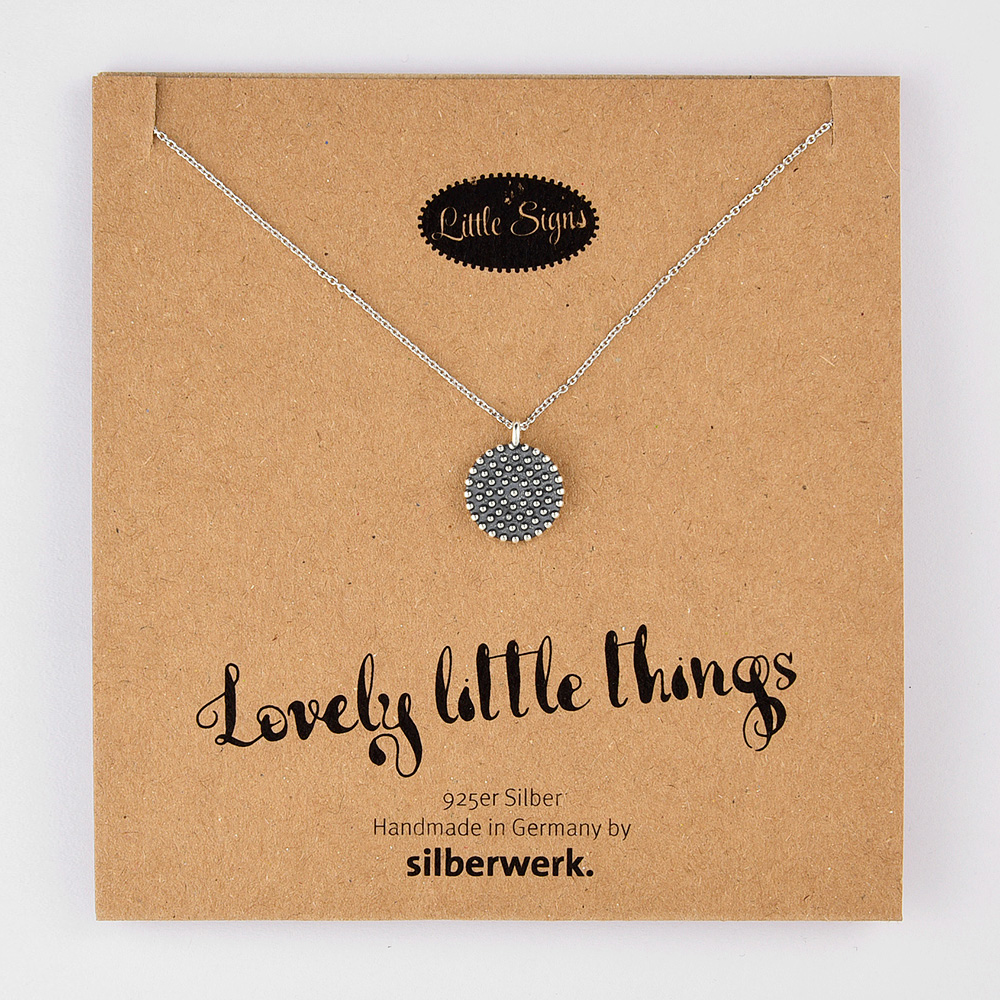 Mini Anhänger GlamRock, 12mm an Silberkette