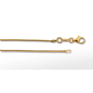 Silberseil Magie rund, 1mm 45cm, goldplattiert