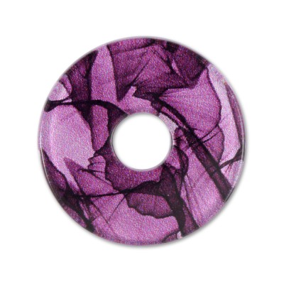 Acryl Scheibe 28mm Chiffon lila