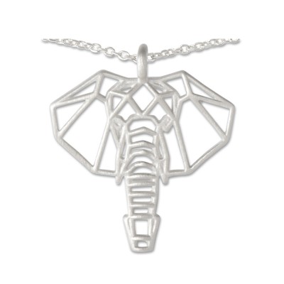 Anhänger Elefant mit Silberkette