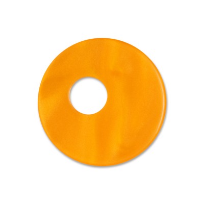 Scheibe Aquarell asym. Acryl 25mm orange